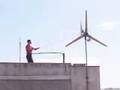 wind turbine with car's alternator