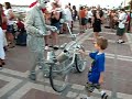 Silver Human Robot in Key West Silver Human Robot in Key West