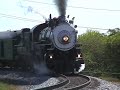 lasta pulled by sp 745 up the grade out of vicksburg, with horn from diesel yard switcher in the background.