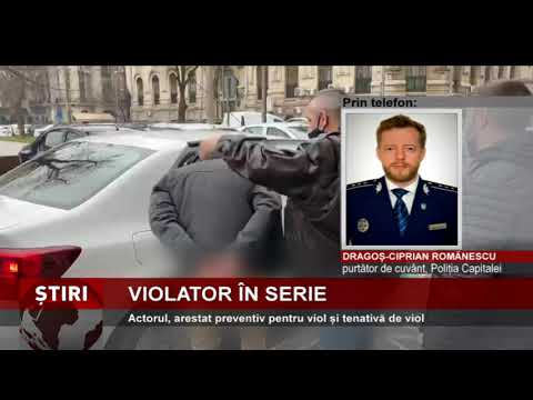 Actorul Alexander Zudor, arestat preventiv pentru viol și tenativă de viol
