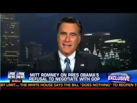 mitt romney - 10/8/13 - Mitt Romney Talks Government Shutdown On Hannity.