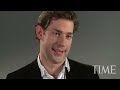 He's known as the loveable underachiever Jim Halpert in the NBC television series The Office, but John Krasinski also has a new movie out, Away We Go. He answers reader questions here