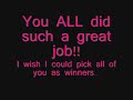 The Winners Are...