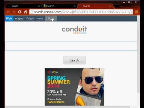 how to remove only search from chrome