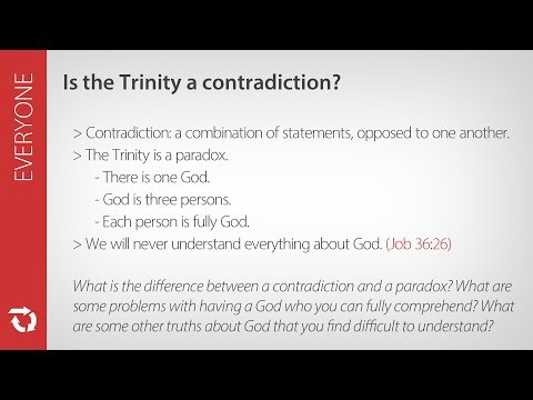 EVERYONE - Is the Trinity a contradiction?