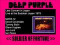 Deep Purple - Soldier of Fortune (MK IV 1975)