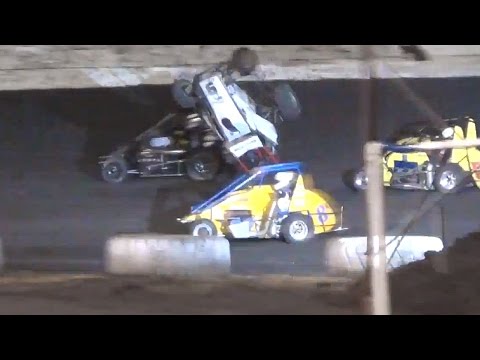 USAC Western Midgets at Petaluma Speedway, 8/9/14