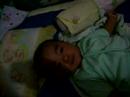 Funny and cute baby with his father sleep together Funny and cute baby with his father sleep together