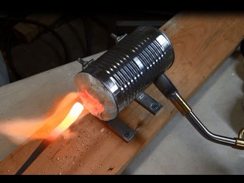 Home Made Soup Can Forge - 2000+ degrees - Make your Own Tools