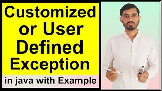 Customized Exception or User Defined Exception in Java || Exception Handling in Java (Hindi)