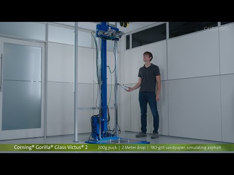 Corning® Gorilla® Glass Victus® 2 Drop Tower Test on Simulated Asphalt