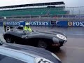 Jaguar XKR GT3, D type & XKs test  at Silverstone