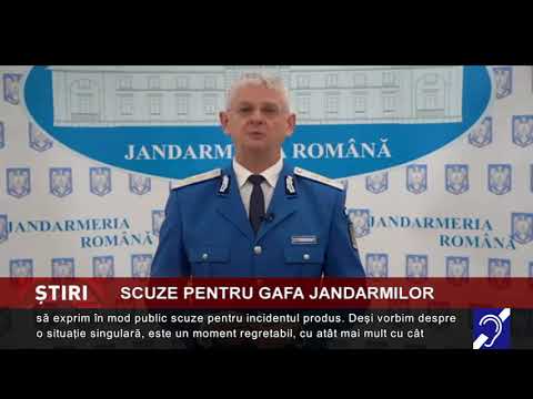 Scuze pentru gafa jandarmilor