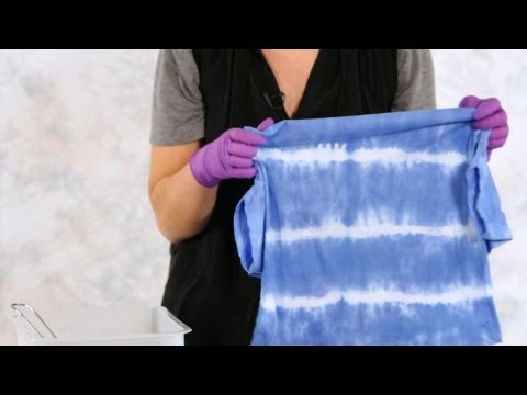how to make v stripe tie dye