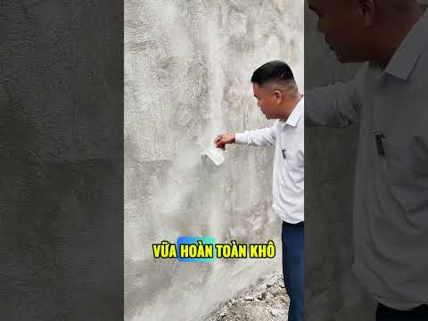 Mưa gió liên tục vẫn yên tâm thi công bên trong khi tường ngoài đã sử dụng Vữa chống thấm Victory.
