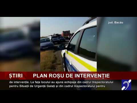 Plan roșu de intervenție, pe o șosea din județul Bacău