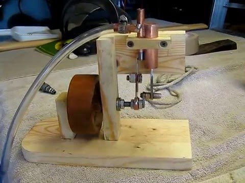 diy steam engine - A simple single acting steam engine I made from copper repair pipe, jb weld and solder.