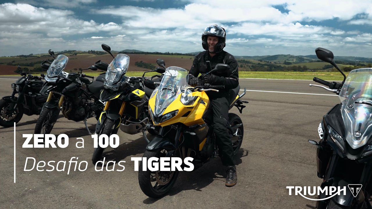 Qual moto TIGER é mais rápida? ZERO A 100 com Pablo Berardi