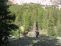 terry elpers, with full pack, muni'ing the continental divide trail, just west of salida, colorado, 2007