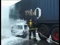 Trafikulykke med fastklemt. P�  Motorvej Afk. Hedensted