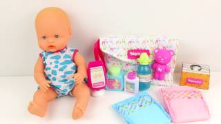 Baby Doll Nenuco Bath Medical set Change Diaper se