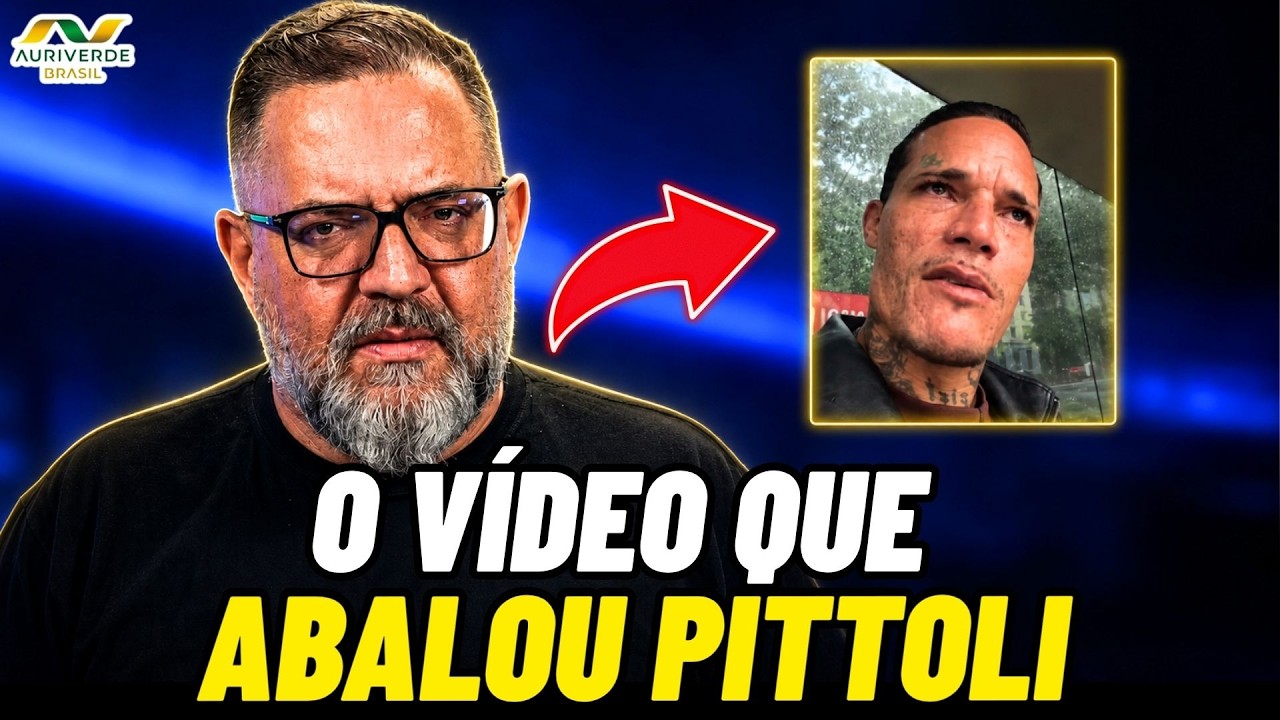 Pittoli interrompe o programa para mostrar vídeo que viralizou no Brasil