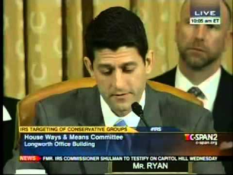 Paul Ryan Grills Outgoing Acting IRS Commish