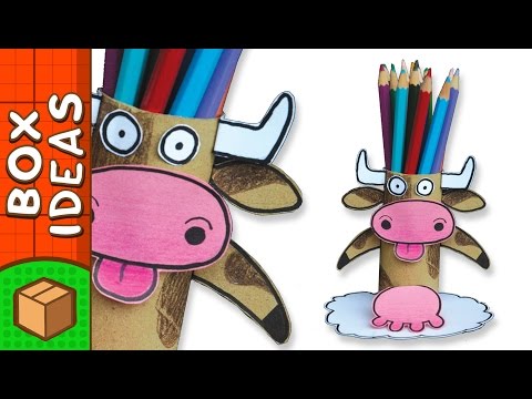 DIY Pencil Holder - Cow