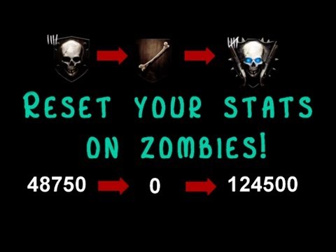 how to reset zombie stats ps3