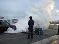 Crown vic big Burnout (part 1)