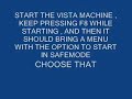 how to downgrade from vista to xp