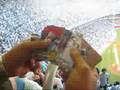 Literally the most EPIC pack break at yankee stadium!!
