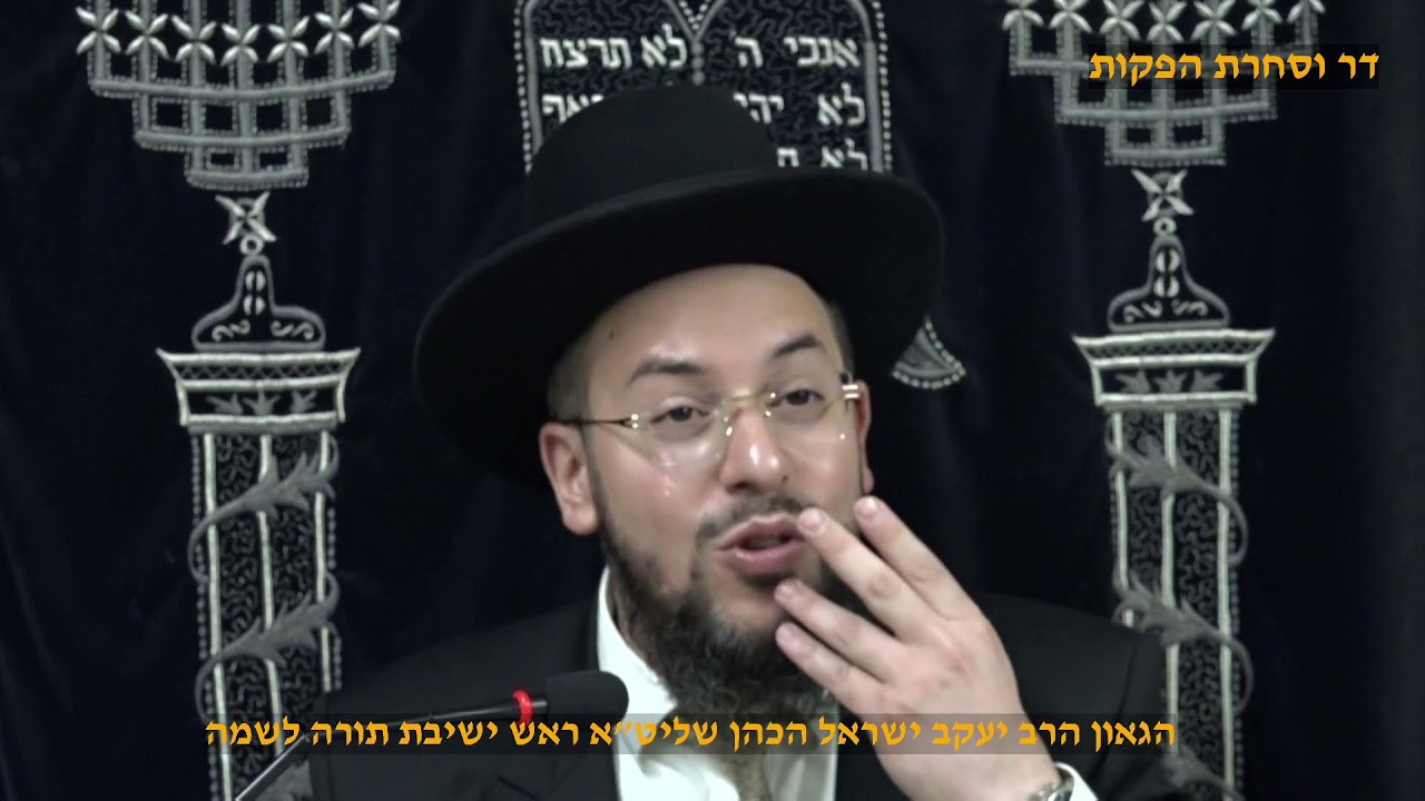 מוסר תהיליםפרקים כג' כד'  הגאון הרב יעקב ישראל הכהן שליט"א ראש ישיבת תורה לשמה