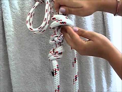 how to fasten rope halter