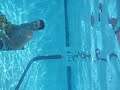 Tom chills at pool bottom