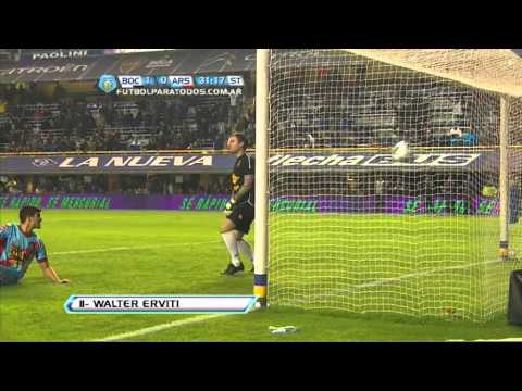 Arsenal - Boca 1 Arsenal 0 (Erviti 30' ST).