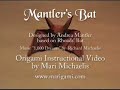 step-by-step instructions for creating mantler's bat, one of the coolest origami bat models available.