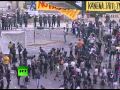παράνομη αστυνομική βία και υπερβολική χρήση απαγορευμένων χημικών και δακρυγόνων κατά διαδηλωτών