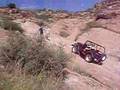 Climbing hill at Hackberry Canyon