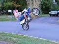 my long wheelie down the street and around the circle my long wheelie down the street and around the circle