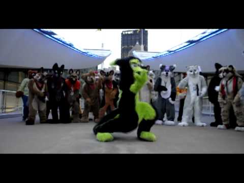 Watch 'Anthrocon 2011 Roof Top Fursuit Dance Session'