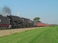 Steam Tripleheader Westbound at Geneseo, IL