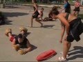 Canadian lifeguards train outdoors in wetsuits