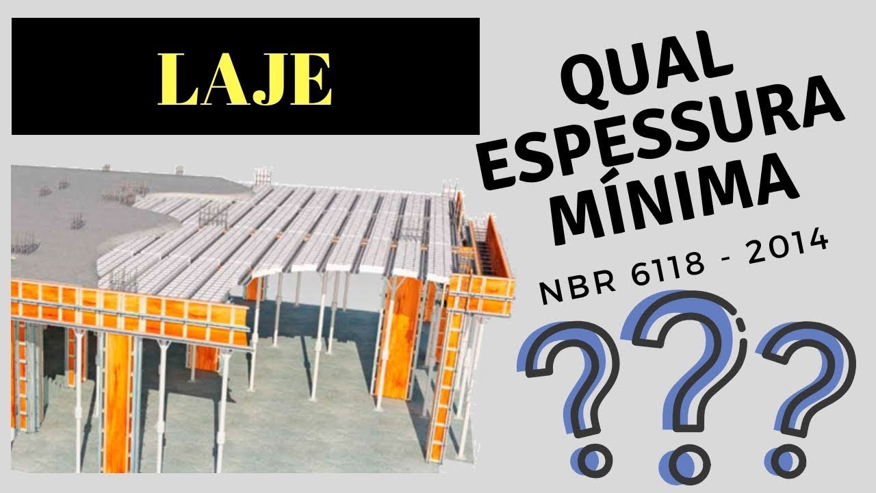 NBR 6118 - Lajes Dimensionamento Mínimo