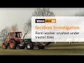 Farmer crushed under tractor's tires