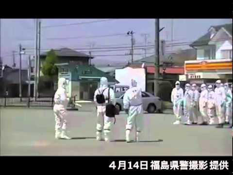 県警による浪江町請戸地区での捜索（４月１４日）[1]