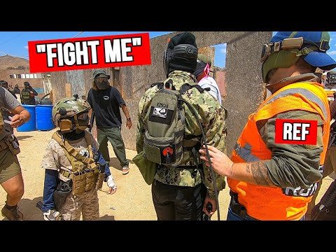 Airsoft Player Wants to Fight! *INSANE COMPILATION*