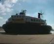 Hovercraft departing from Dover