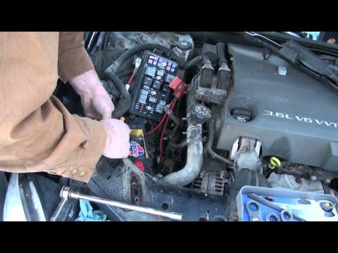 Battery change on the 2005 buick allure