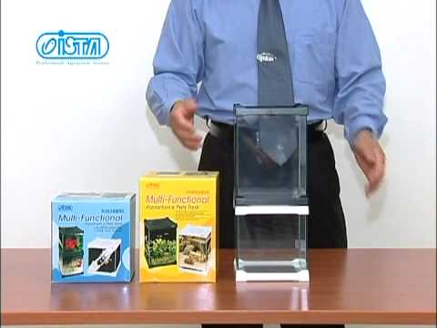 ISTA MULTI-FUNCTIONAL AQUARIUM PET CASE 16cmx16cmx16cm M WHITE 12pcs/outer 